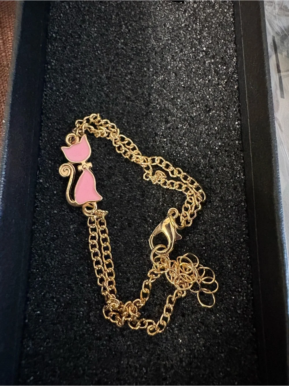 Pink Cat Silhouette Rose Gold Watch